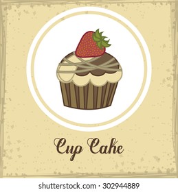 Dessert  digital design, vector illustration eps 10