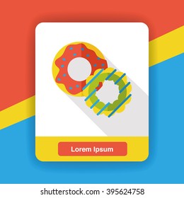 dessert donut flat icon
