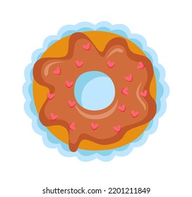 Dessert Donut. Sweet Food. Vector illustration