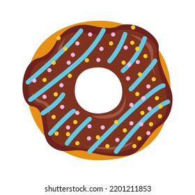 El postre no sale. Comida dulce. Ilustración del vector