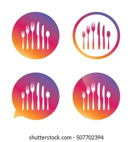 Dessert fork, knife, teaspoon. Cutlery set.