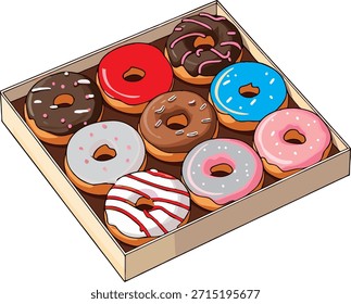 Postre en forma de rosquillas envasadas