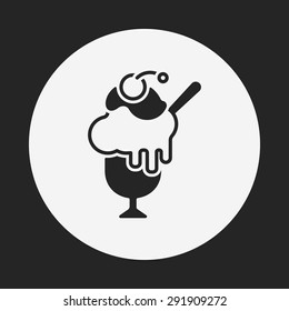 dessert ice cream icon