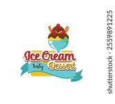 Dessert Ice Cream Logo Design Royalty Free Clipart, Vectors, and Stock Illustration.