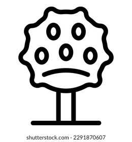 Dessert icon outline vector. Cake candy. Art lollipop