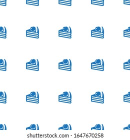 el icono del postre está perfectamente aislado en fondo blanco. Icono de postre relleno editable. icono de postre para web y móvil.