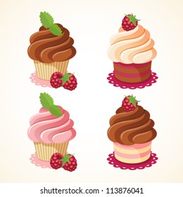 Dessert icon set