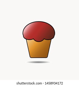 dessert icon vector, dessert illustration, eps10.