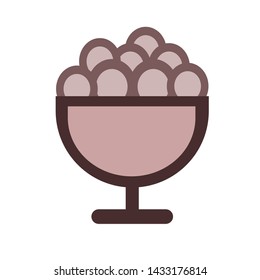 dessert icon vector, symbol illustration.