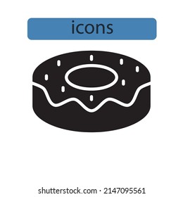 dessert icons  symbol vector elements for infographic web