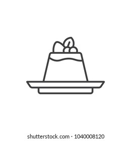 Dessert line icon.