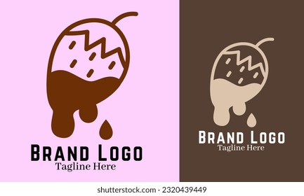 Dessert logo brand identity emblem