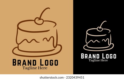 Dessert logo brand identity emblem