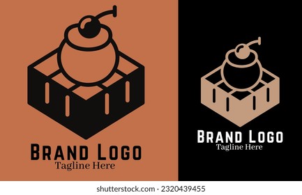 Dessert logo brand identity emblem