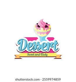 Dessert Logo Design Template Dessert Vector Illustration.