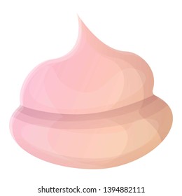 Dessert meringue icon. Cartoon of dessert meringue vector icon for web design isolated on white background