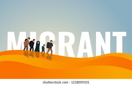 Dessert migrant day concept banner. Cartoon illustration of dessert migrant day vector concept banner for web design