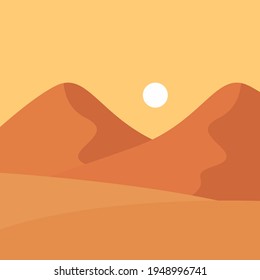 Dessertberg, Illustration, Vektorgrafik auf weißem Hintergrund.
