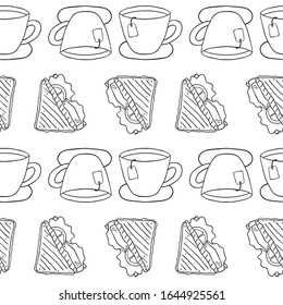 Dessert pattern set, Vector Illustration,