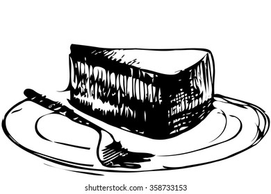dessert piece of cake on a plate