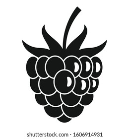 Dessert raspberry icon. Simple illustration of dessert raspberry vector icon for web design isolated on white background