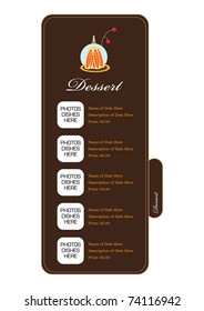 Dessert Restaurant Menu Full Design Concept