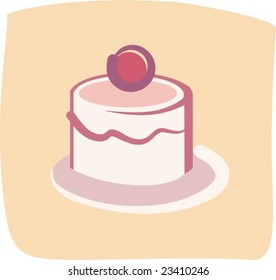 Dessert in a retro style