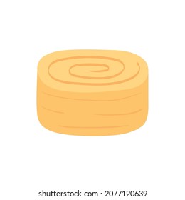 dessert roll food flat icon