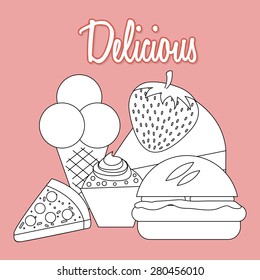 dessert shop design, vector illustration eps10 graphic 