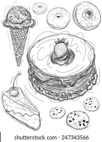 Dessert sketches