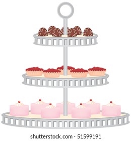 Dessert Stand Vector