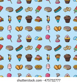 Dessert and sweets icons set,eps10