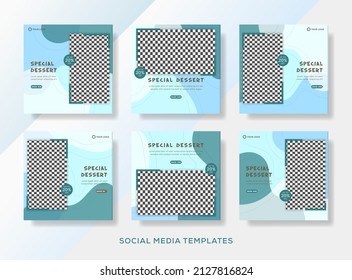 Dessert Template Pos For Food Businnes Cake Shop Banner Post. Premium