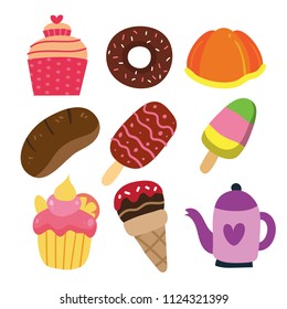 dessert vector collection design