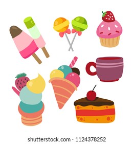 dessert vector collection design