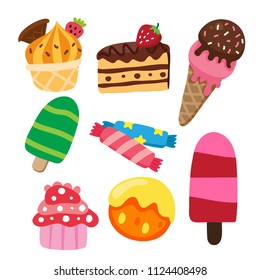 dessert vector collection design