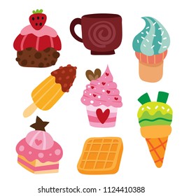 dessert vector collection design