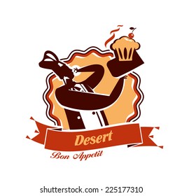 Dessert. Vector format