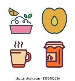 dessert vector icon set
