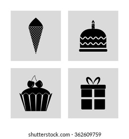 dessert vector  icon set
