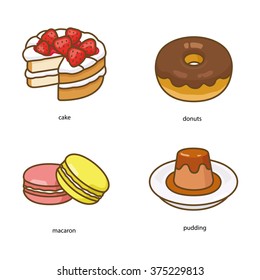 Dessert vector icons