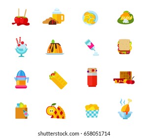 Desserts icon set