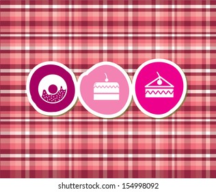 desserts icons over pink background vector illustration desserts icons over pink background vector illustration
