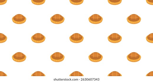 desserts, pastries and cake illustration pattern. Cake Seamless Pattern background. pie pattern background. 