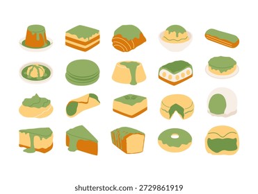 Desserts Variation Matcha Element Set