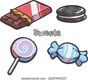 Desserts vector chocolate oreo candy