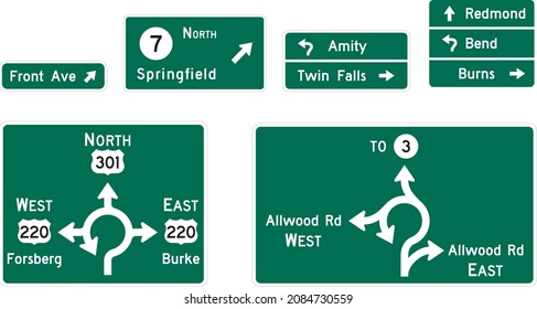 Destination and Distance Signs, Guide Signs, Conventional Roads,  United States Department of Tranportation Federal Highway Administration