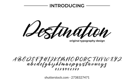 Destination - Elegant Script Font for Smooth Handwritten Design and Creative Typography