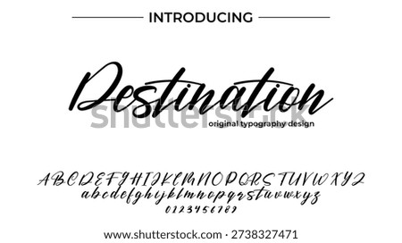 Destination - Elegant Script Font for Smooth Handwritten Design and Creative Typography