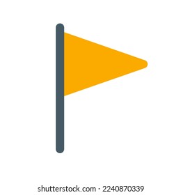 Destination flag. Goal icon. Vector.